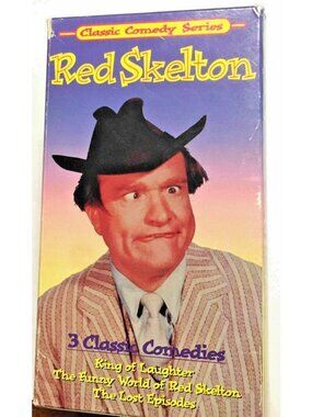 Vintage VHS Red Skelton Classic Comedies Series 3 Tape King Laughter Lost Episod